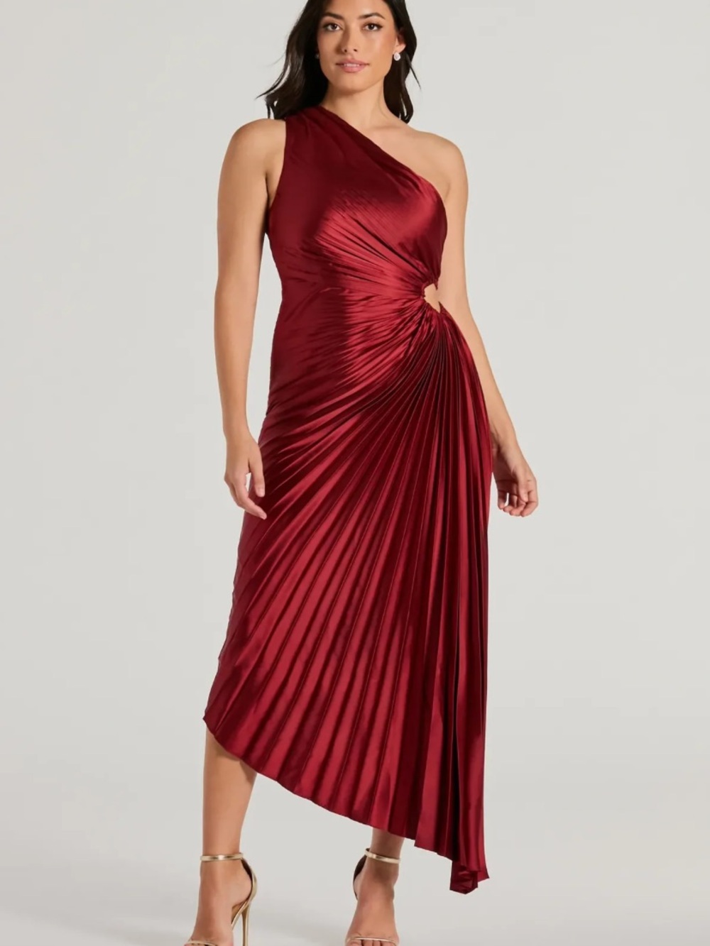 Windsor Pleated Asymmetrical Dress NWT